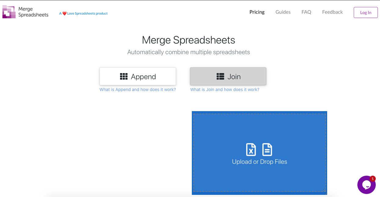 merge spreadsheets